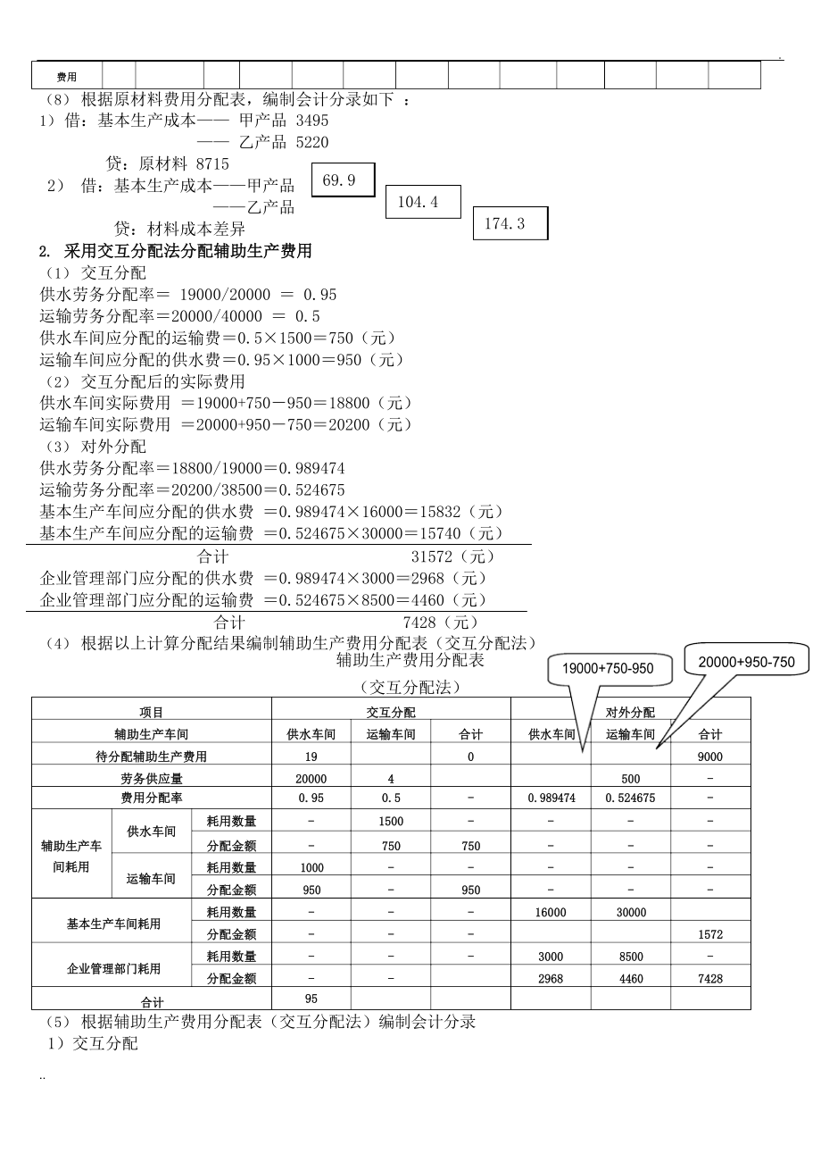 成本会计学课后习题参考答案.docx_第2页