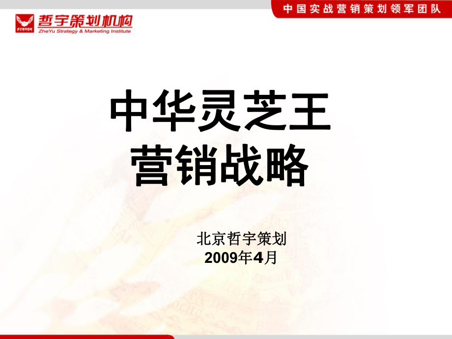 中华灵芝王营销策略课件.ppt_第1页