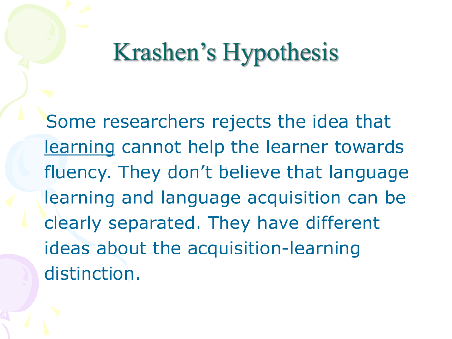 二语习得Krashen’s-Hypothesis课件.ppt_第1页