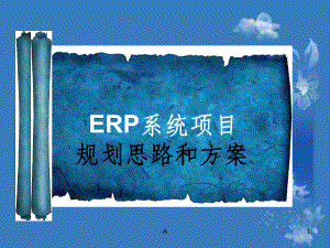 ERP规划思路和方案.ppt