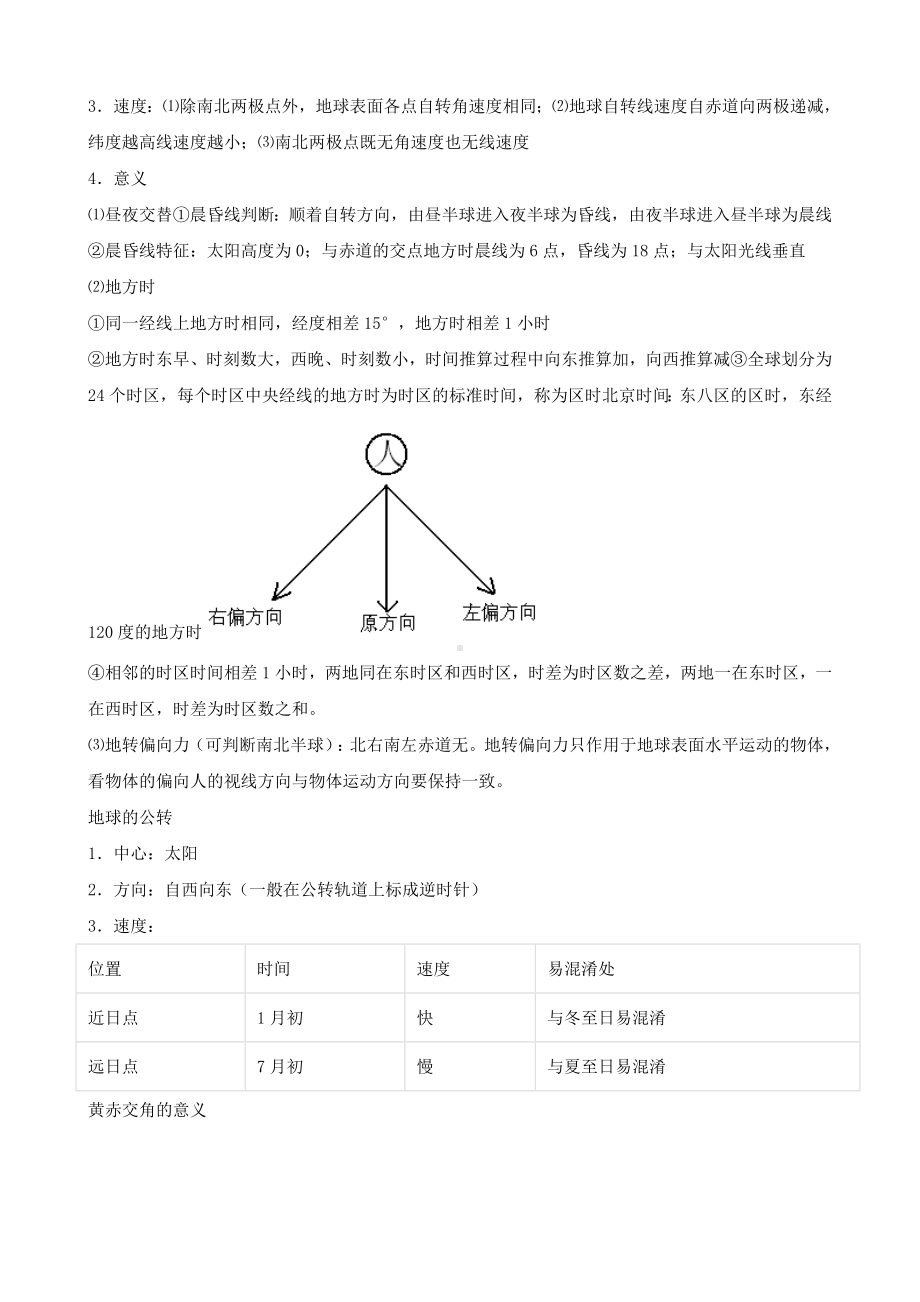 （新高考）高三地理必背知识梳理(一).docx_第2页