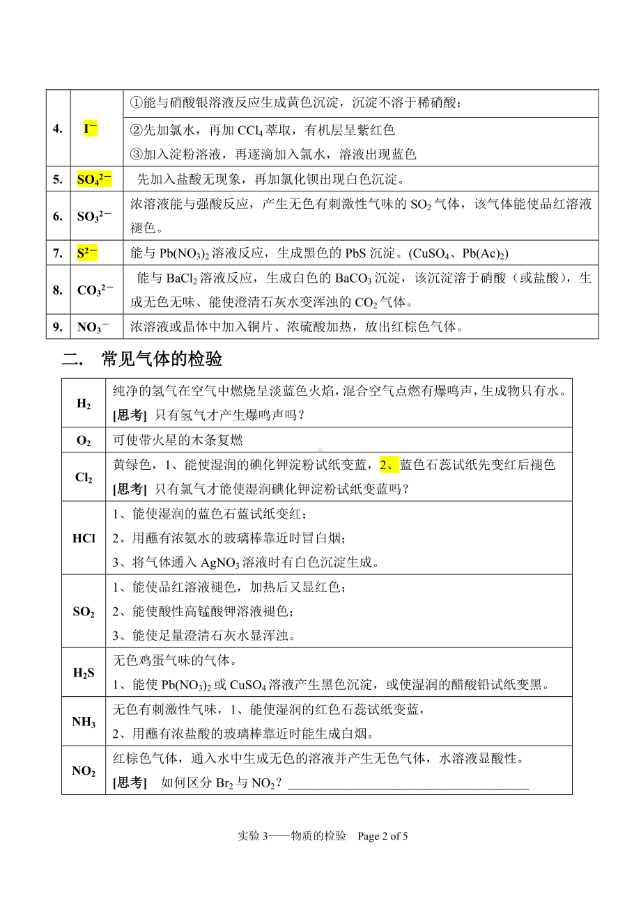 化学高考一模化学实验3-物质检验.doc_第2页