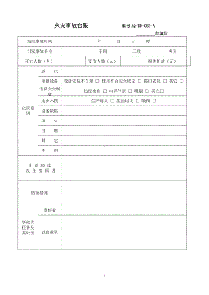 火灾事故台账参考模板范本.docx