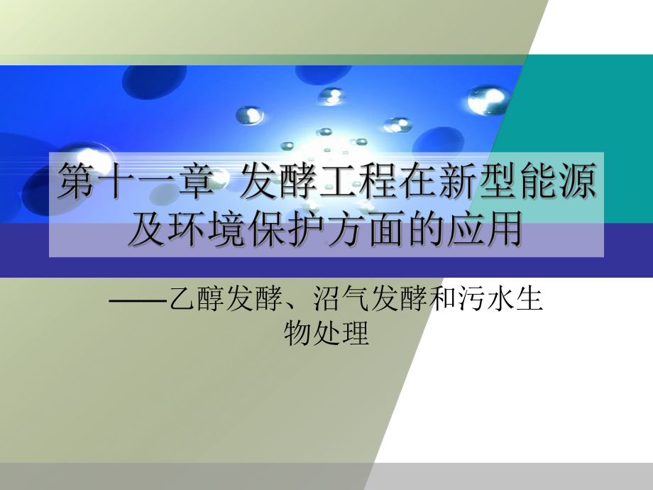 《微生物与发酵工程》第11章-发酵工程在新型能源课件.ppt_第1页