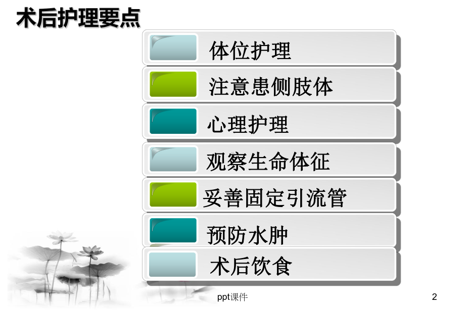 乳腺癌患者术后护理要点及健康指导-课件.ppt_第2页