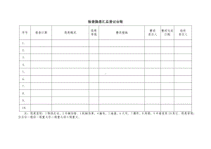 隐患汇总登记台账参考模板范本.doc