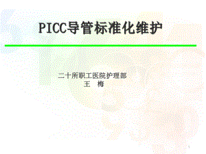 PICC标准维护课件.ppt