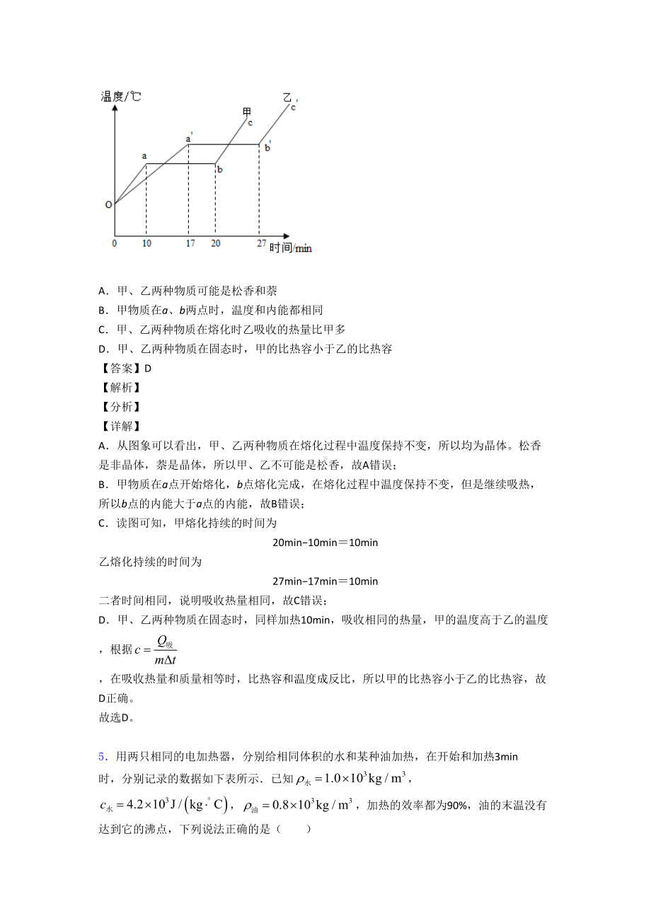 （物理）物理热学问题求解方法的专项培优练习题含答案解析.doc_第3页