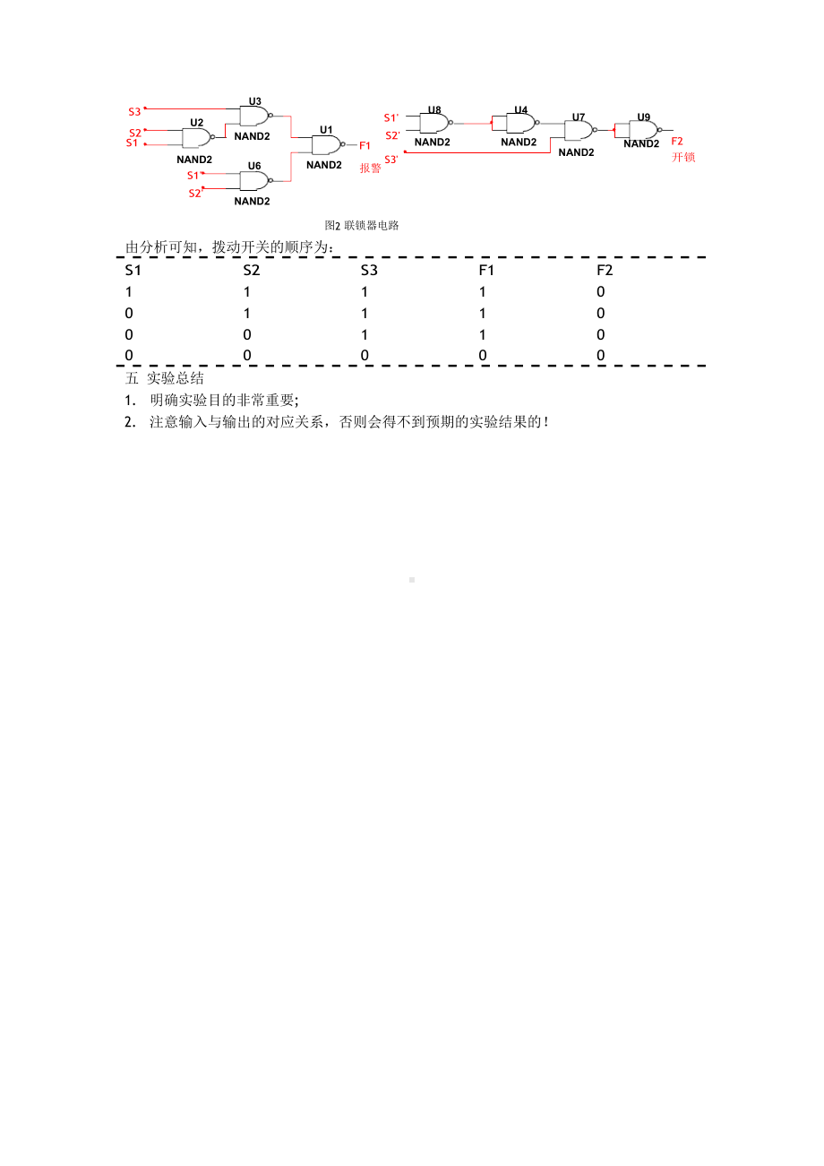 厦门大学 实验五 编码及译码显示实验报告.docx_第3页