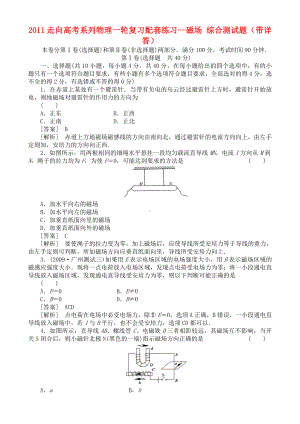 （走向高考）高考物理一轮复习-磁场-综合测试题配套练习.doc