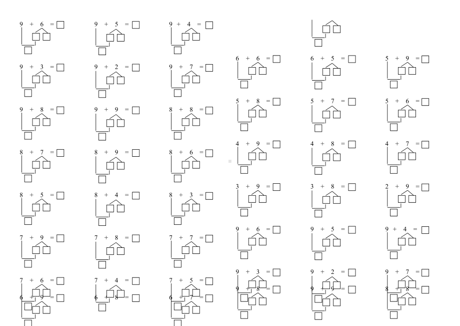 一年级数学凑十法练习题1.doc_第1页