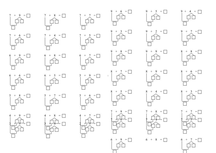 一年级数学凑十法练习题1.doc_第3页