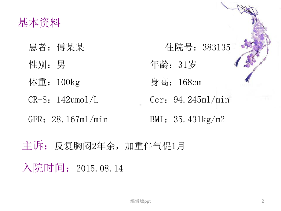 冠心病患者用药情况的病例讨论课件.ppt_第2页