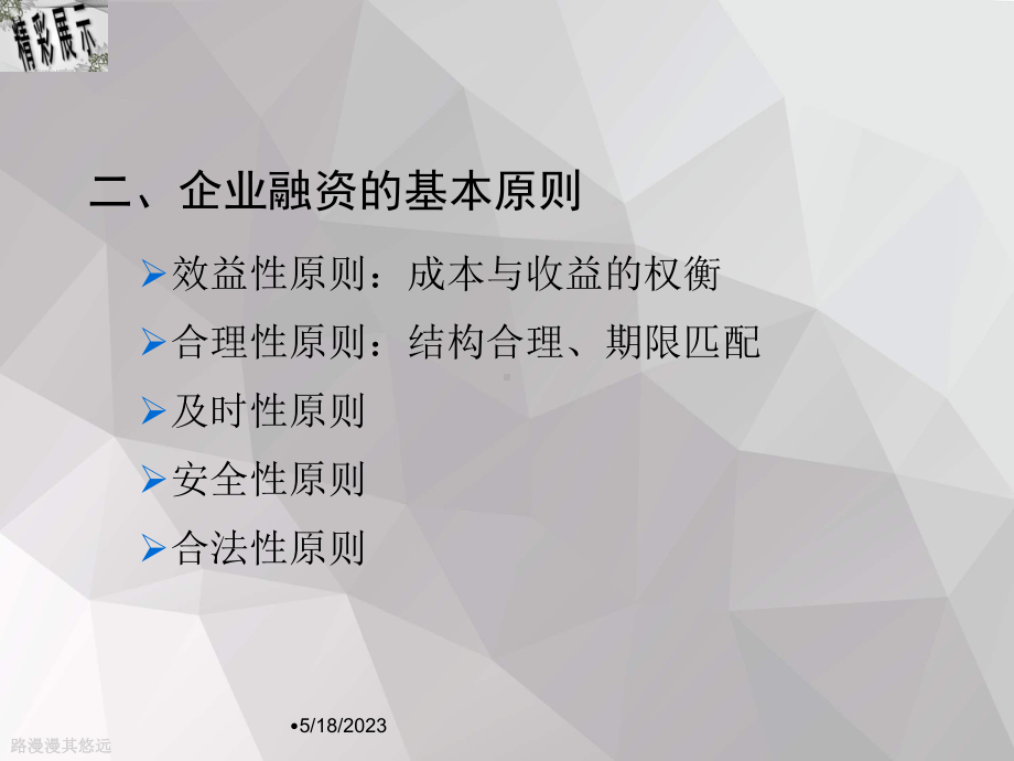 企业融资决策概述课件.ppt_第3页