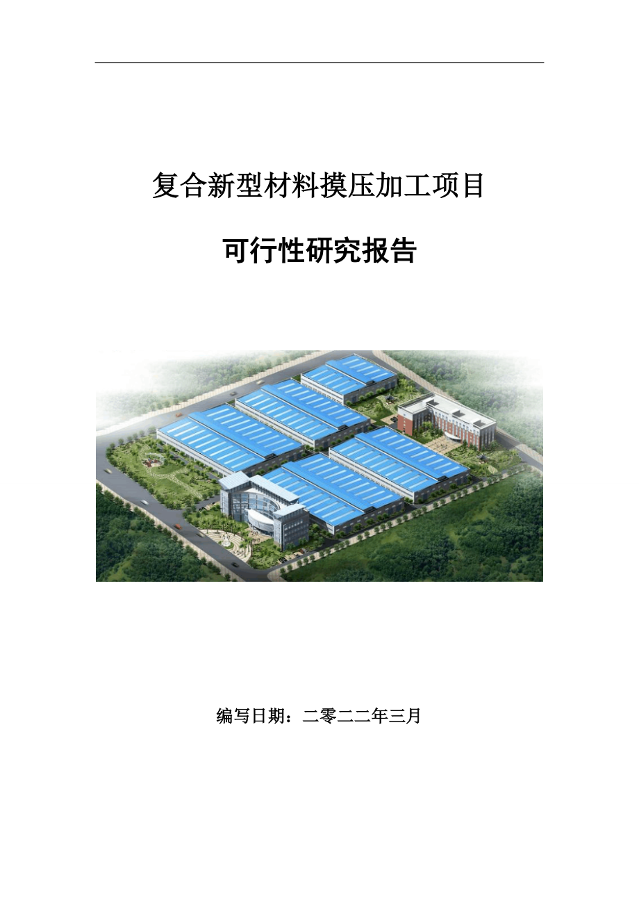 复合新型材料摸压加工项目可行性研究报告范文.doc_第1页