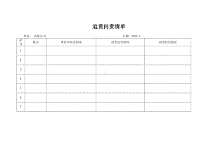 追责问责清单（需要日常检查填写）参考模板范本.docx