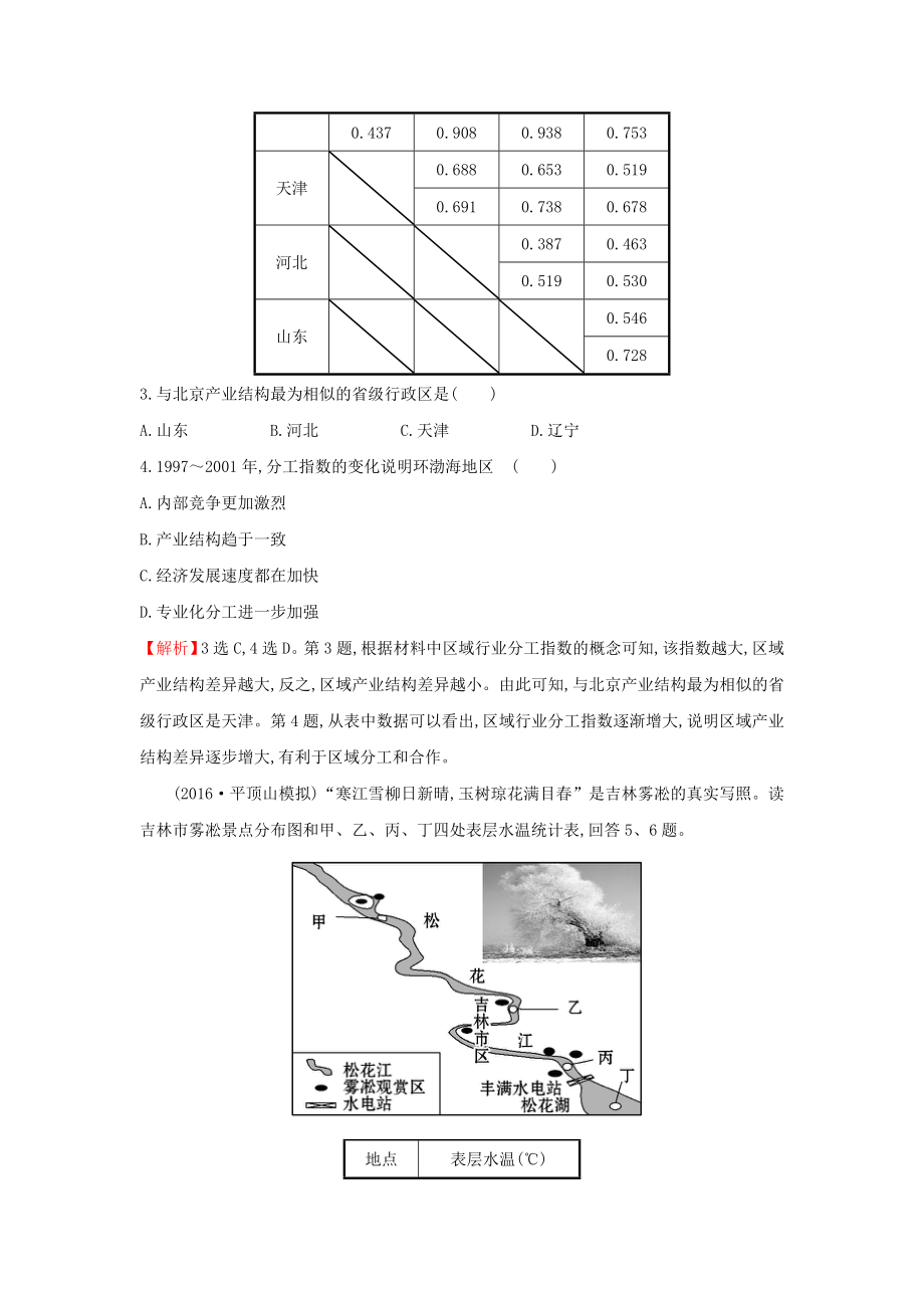 （重点推荐）新版高考地理一轮复习-区域地理-课时提升作业二十一-第21讲-北方地区与南方地区练习试卷.doc_第2页