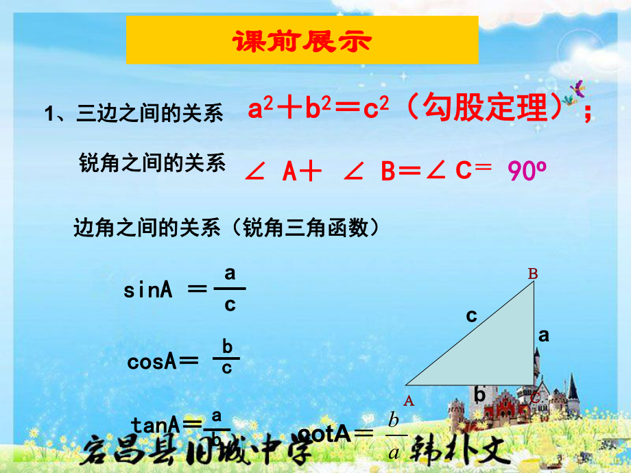 初三数学解直角三角形复习课件.ppt_第2页