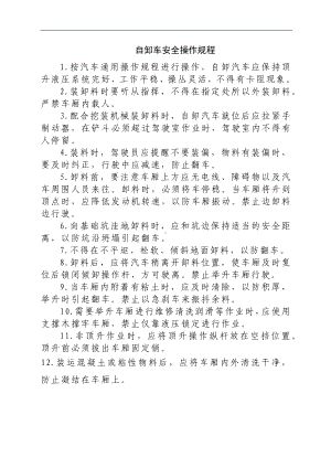 自卸车安全操作规程参考模板范本.docx