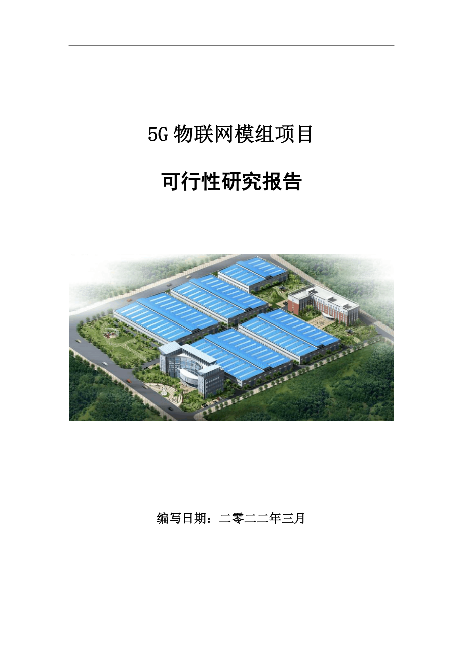 5G物联网模组项目可行性研究报告范文.doc_第1页