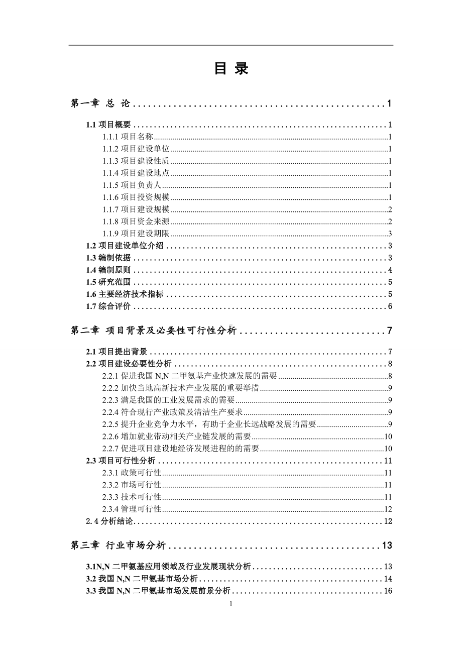 N,N二甲氨基项目可行性研究报告范文.doc_第2页