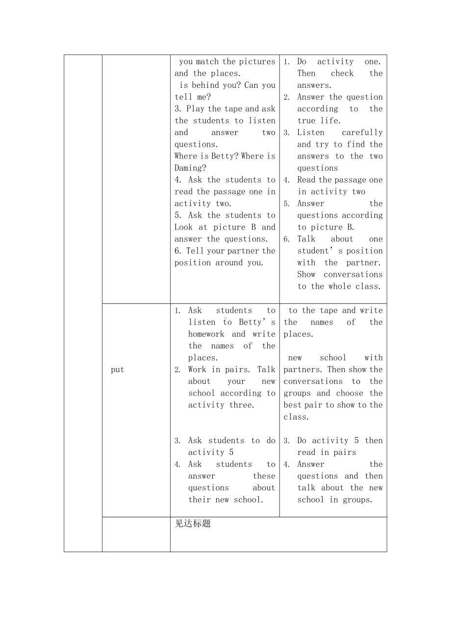 七年级英语上册module3unit2教学设计教案.doc_第3页