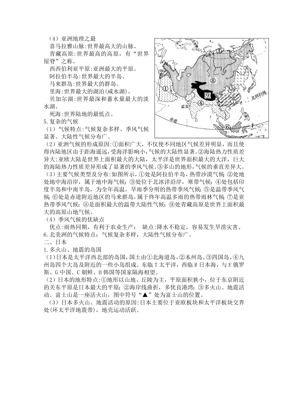 七年级下册地理知识点.docx_第2页