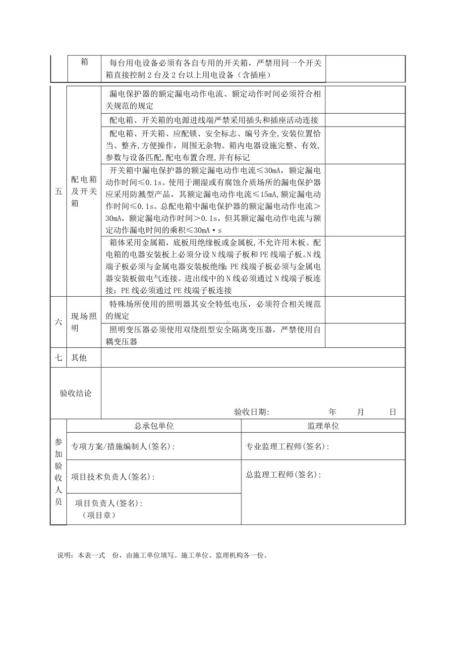 施工临时用电验收记录参考模板范本.docx_第2页