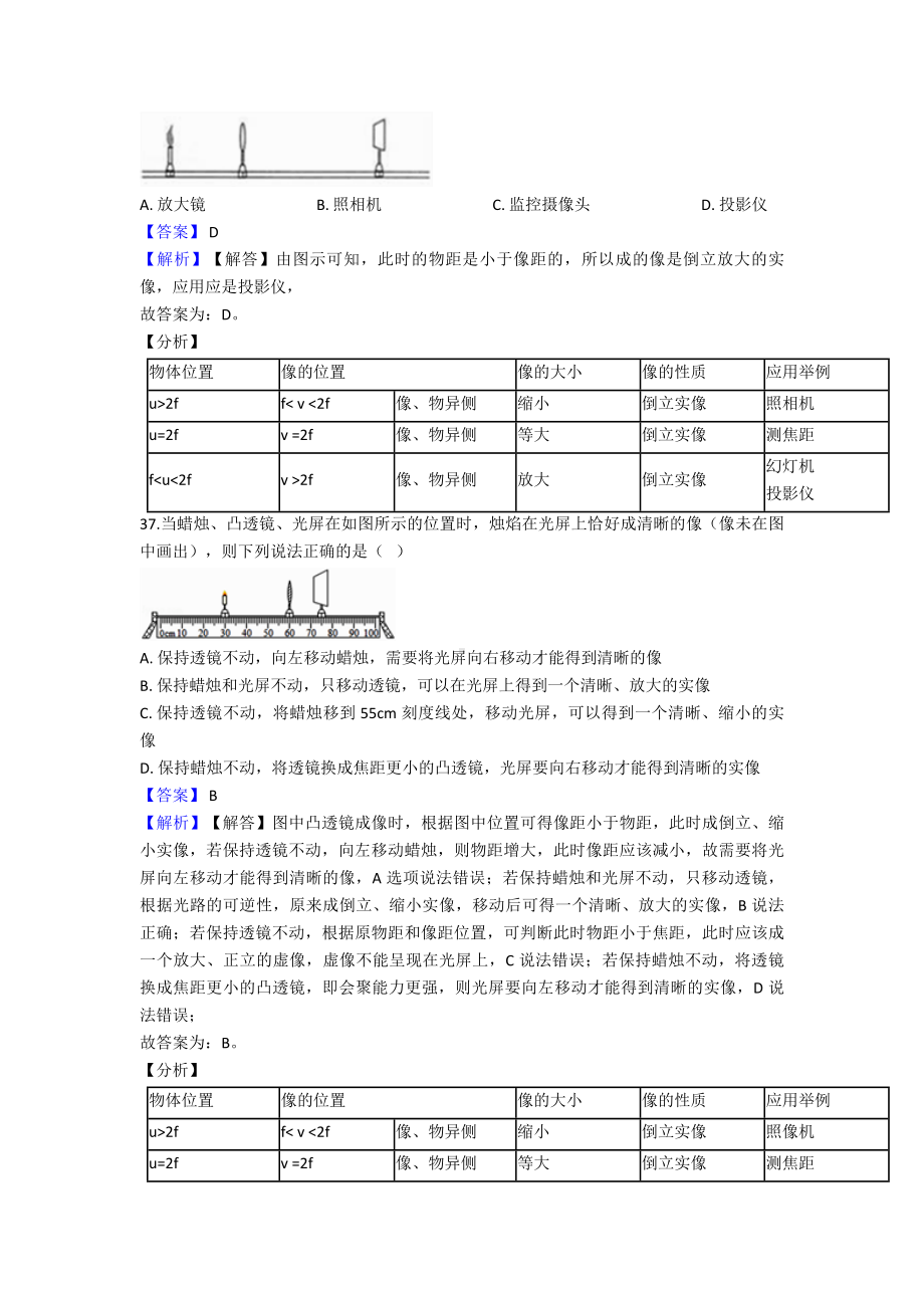 (物理)透镜及其应用练习题含答案含解析.doc_第3页