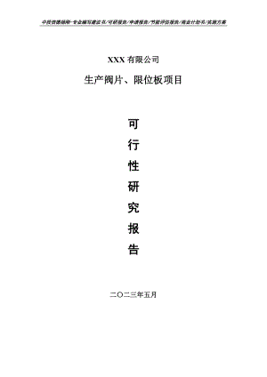 生产阀片、限位板项目可行性研究报告申请备案.doc