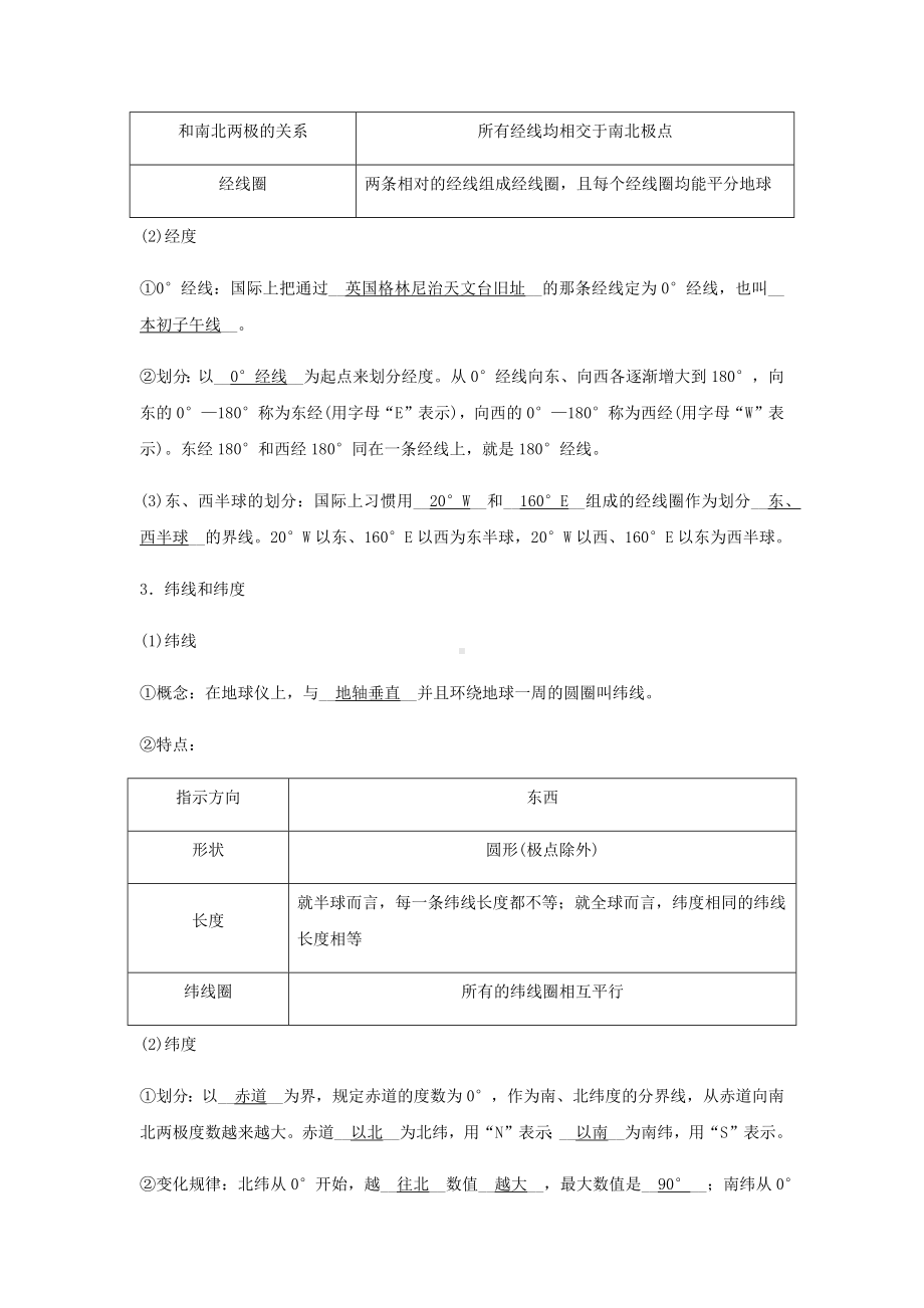 七年级历史与社会上册第二单元人类共同生活的世界综合探究二从地球仪上看世界同步测试题新人教版.docx_第2页