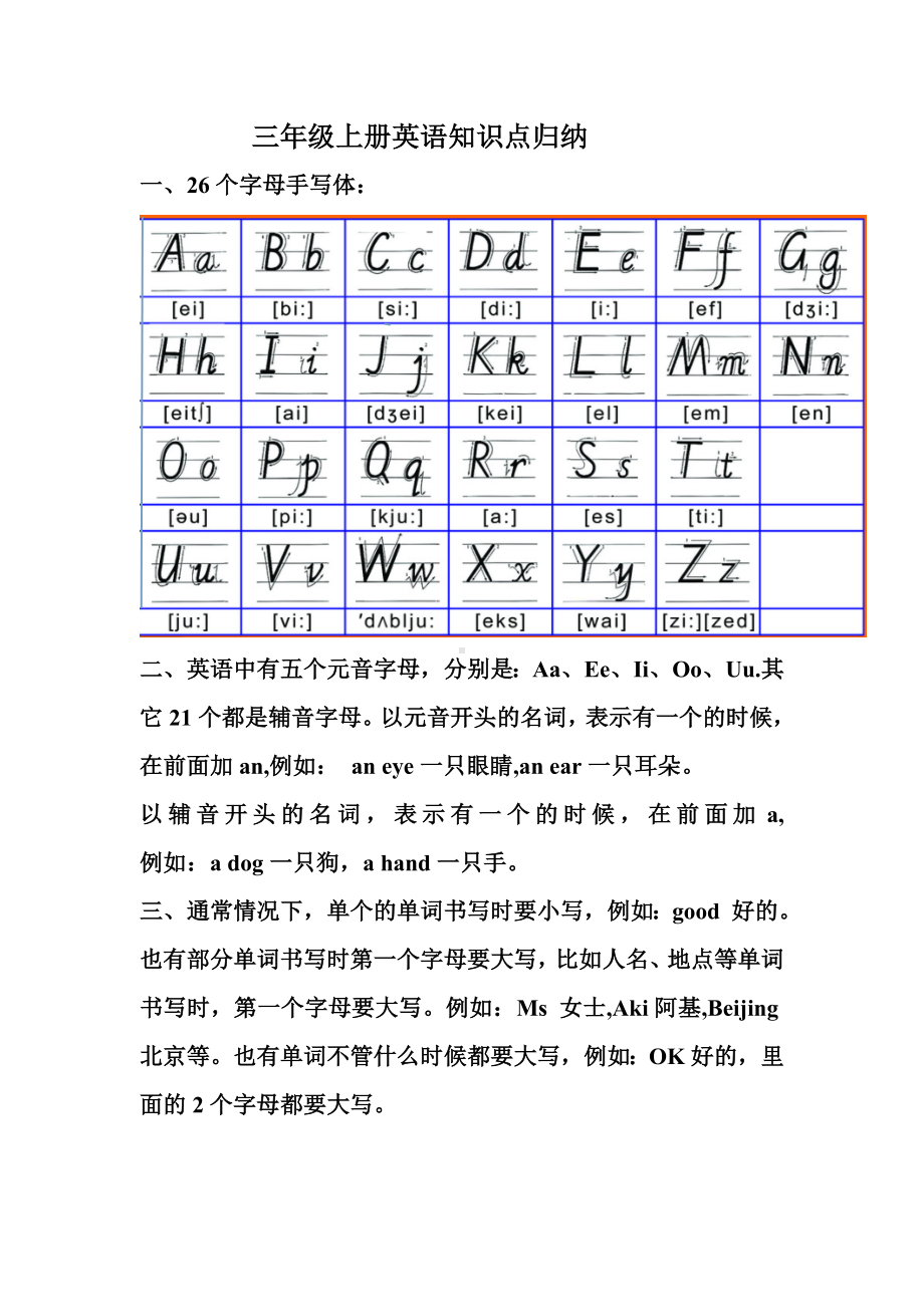 三年级上册英语知识点归纳.doc_第1页