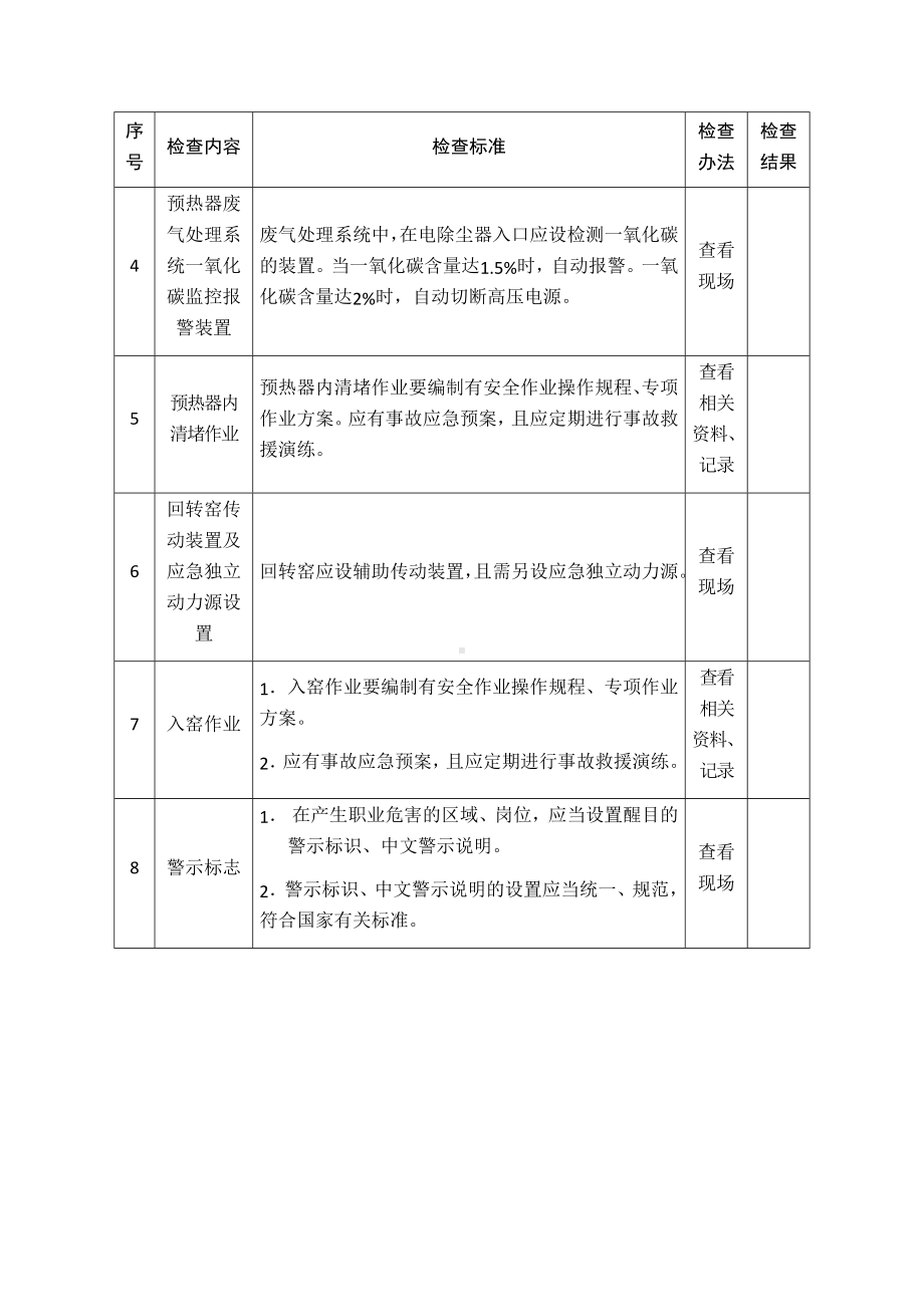 水泥生产企业安全生产督导检查表参考模板范本.docx_第2页