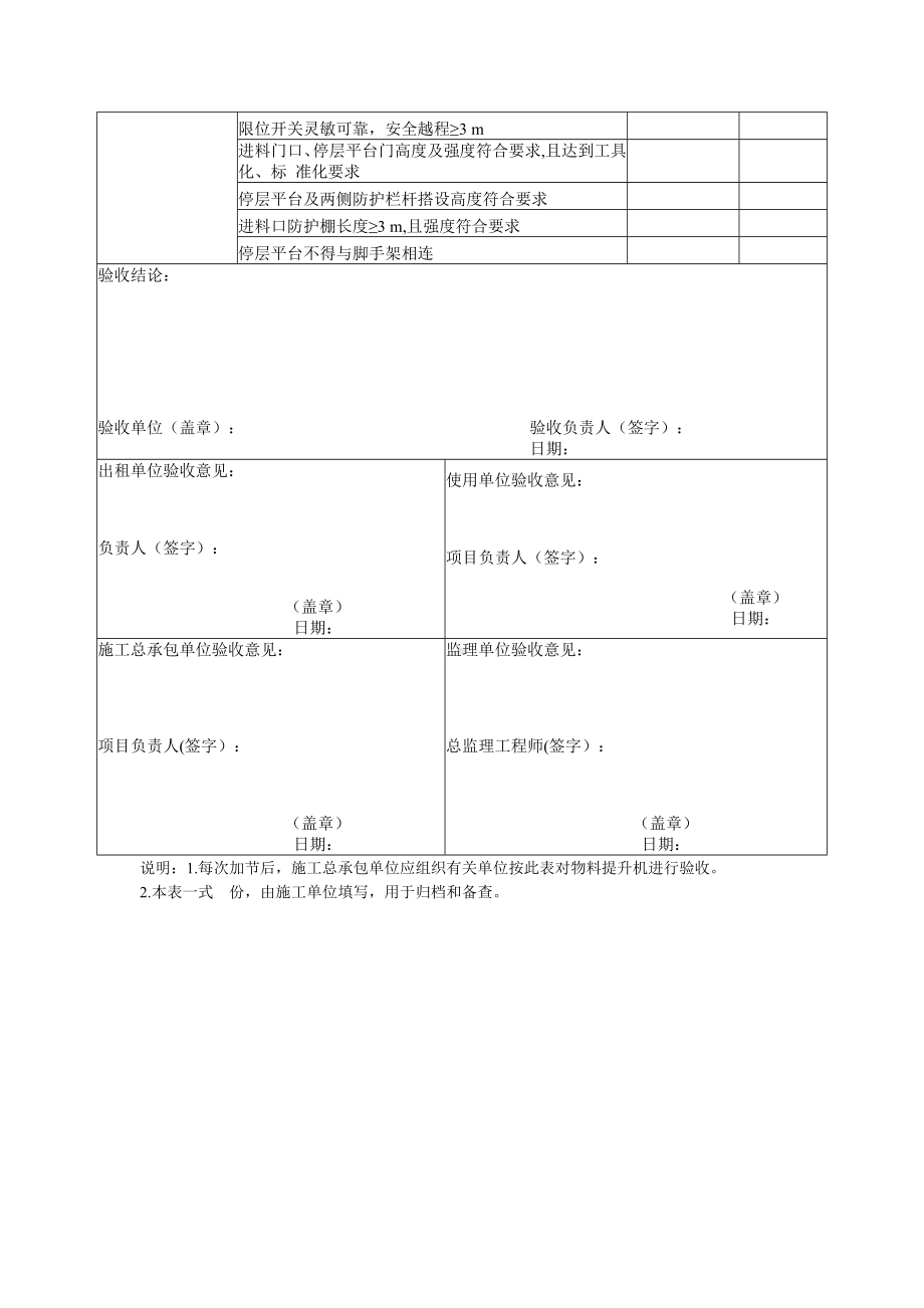 起重机械（物料提升机）安装验收表参考模板范本.docx_第2页