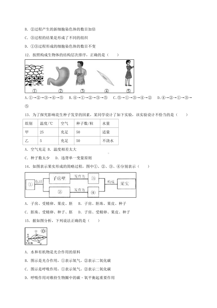 七年级上期末生物试卷.doc_第3页