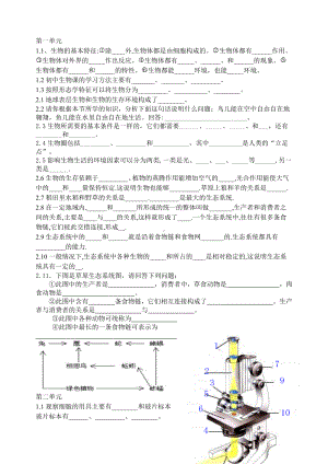 七年级生物上册识图填空题精选.doc