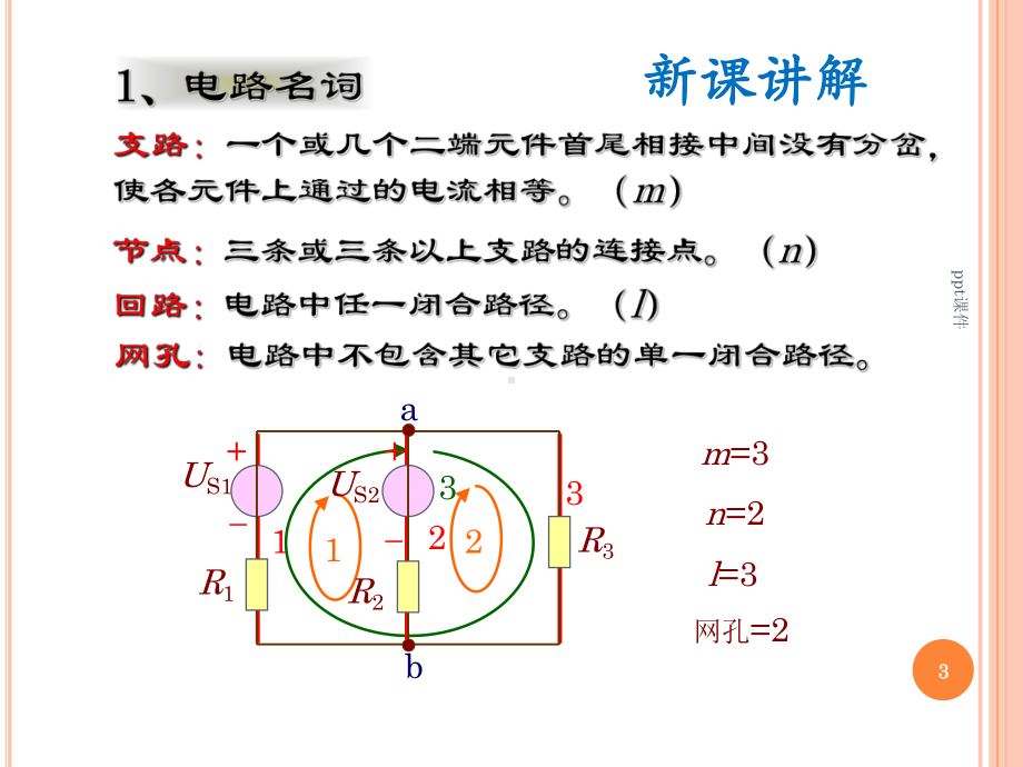 基尔霍夫电流和电压定律-课件.pptx_第3页