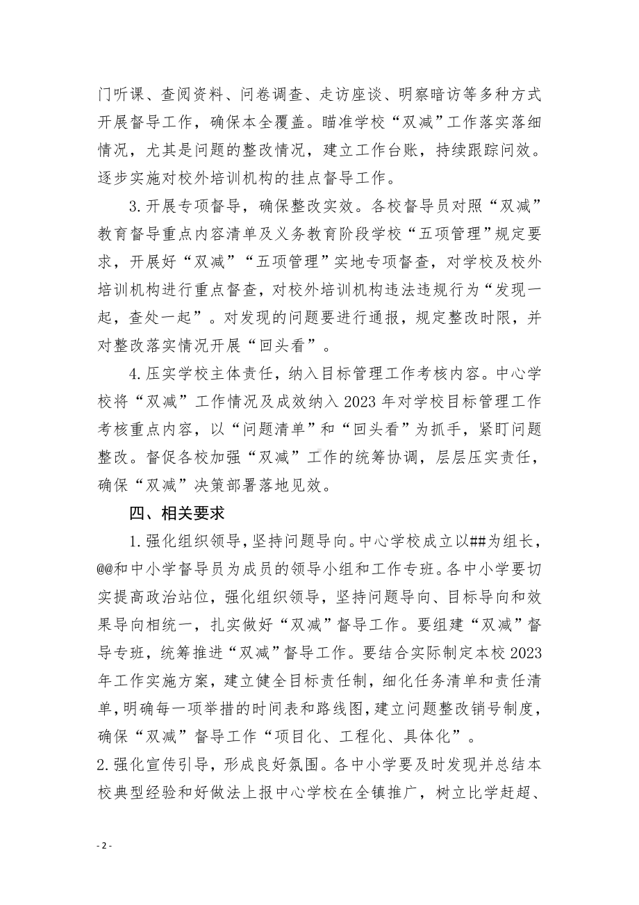 学校 “双减”教育督导工作方案.docx_第2页