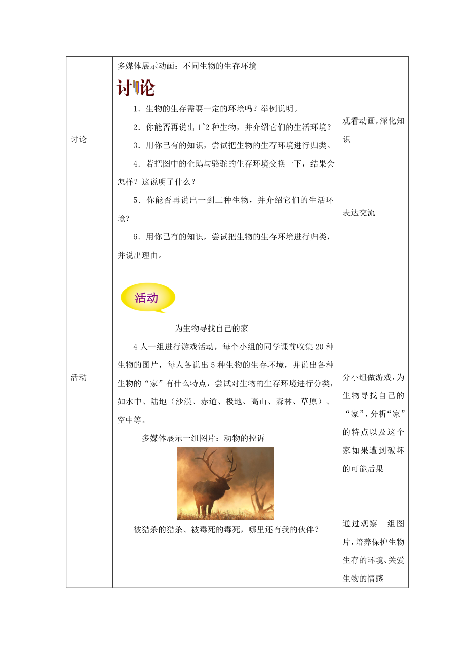 七年级生物上册2.2.1生物生存的环境教案1新版苏科版.docx_第3页