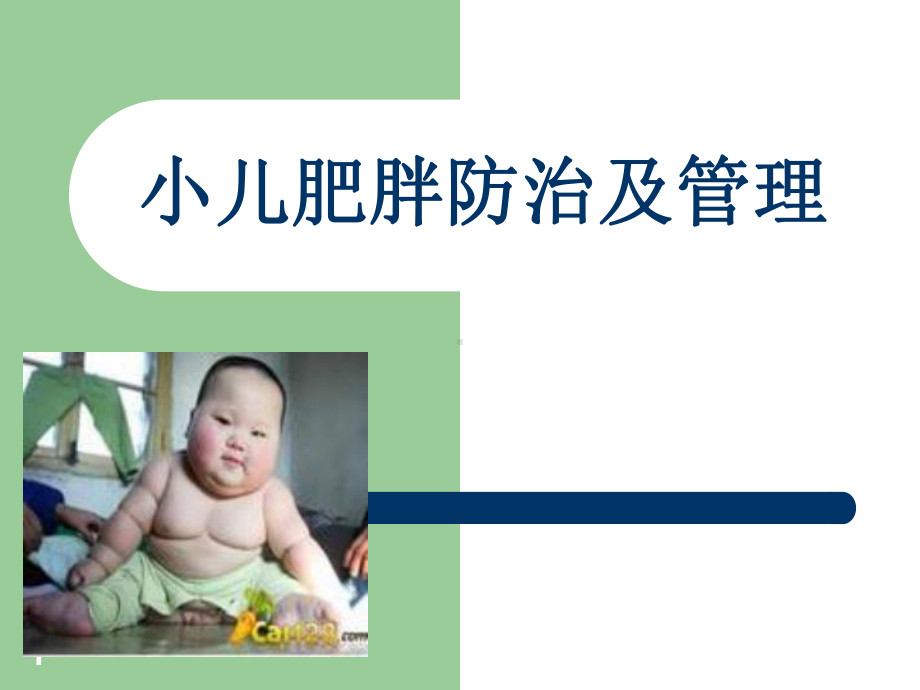 小儿肥胖防治及管理课件.ppt_第1页