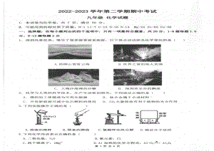 广东深圳深中2023年4月第二次共同体期中考试化学试卷+答案.pdf