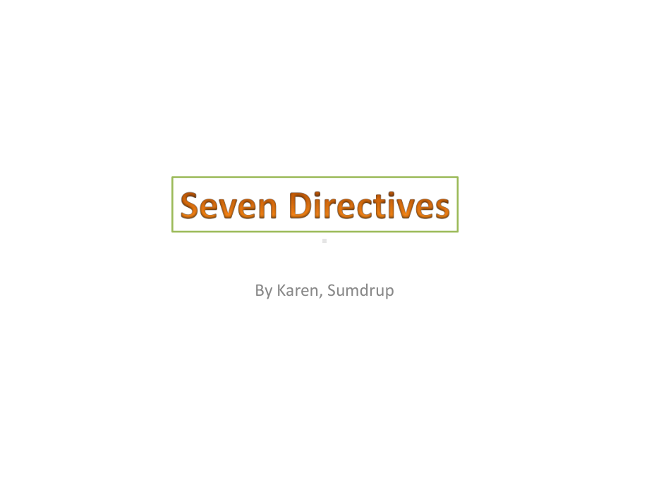 marketing directives .ppt_第1页