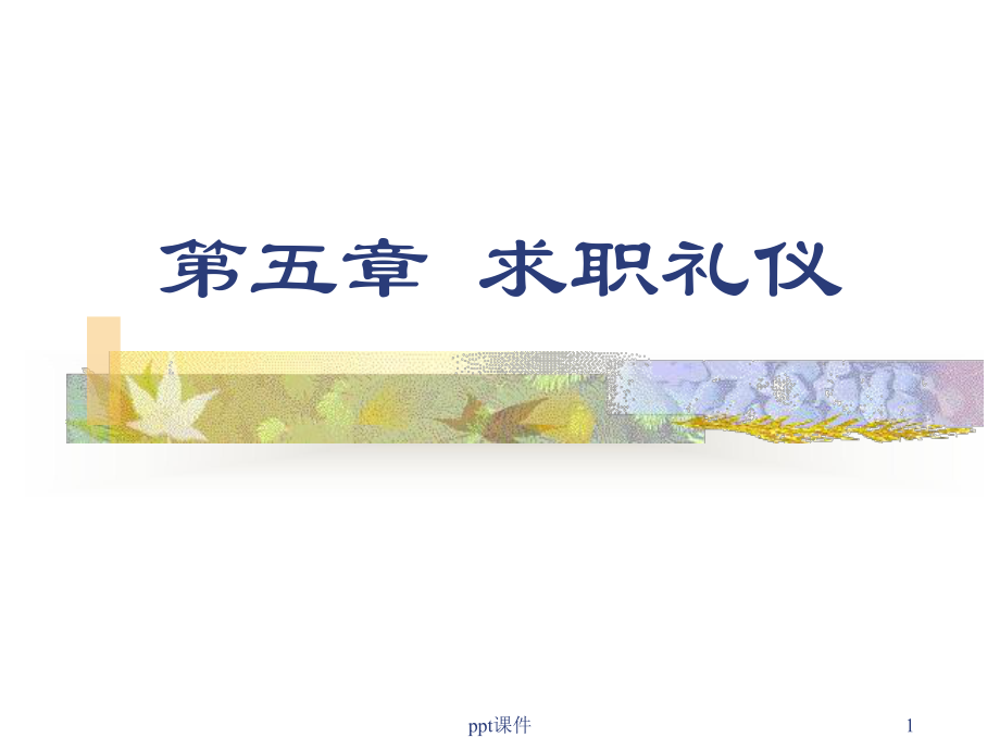 护士求职礼仪-课件.ppt_第1页