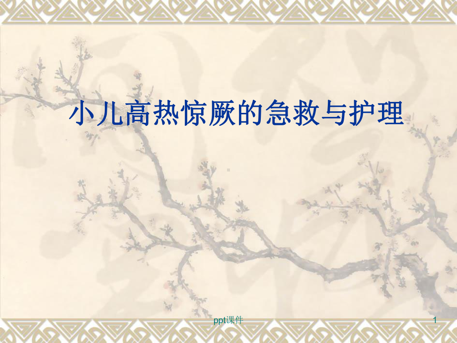 小儿高热惊厥的急救及观察护理-课件.ppt_第1页