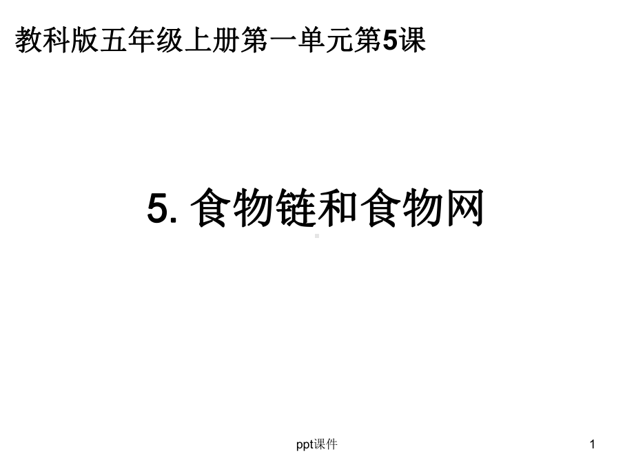 教科版五年级科学上册食物链和食物网-课件.ppt_第1页