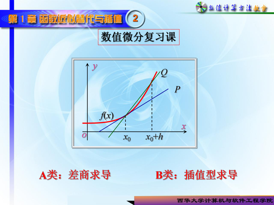 数值微分和数值积分-总结复习-习题课(陈)课件.ppt_第2页