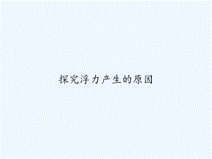 探究浮力产生的原因-课件.ppt