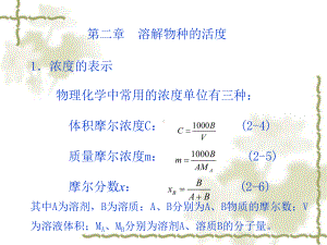 湿法冶金-溶解物种的活度课件.ppt