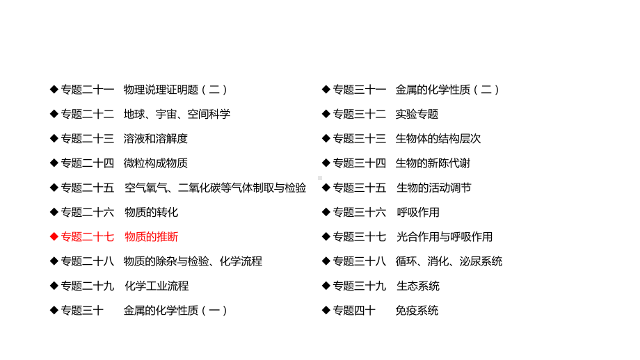 浙教版2020年-中考科学总复习专题共40专题-专题27-物质的推断-课件.pptx_第3页