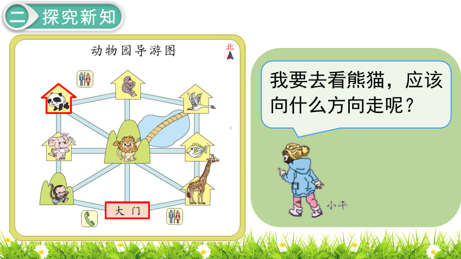 最新人教版小学数学三年级下册《简单的路线图》课件.ppt_第3页